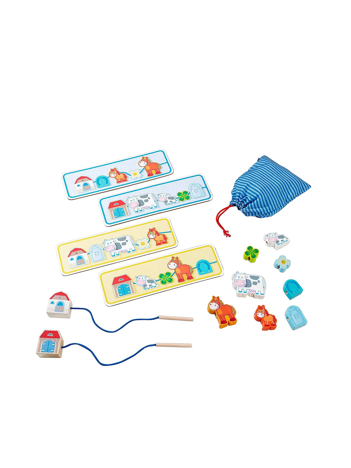 HABA | Meine erste Spielwelt Bauernhof - Fädelspiel auf dem Land | 